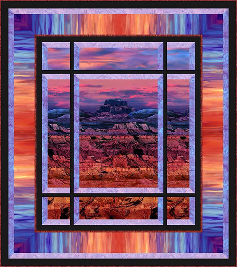 Window Quilts, Attic Window Quilts, Attic Windows, Window Quilt, Panel Quilt Patterns, Attic Window, Whispering Pines, Hanging Quilts, Landscape Quilt