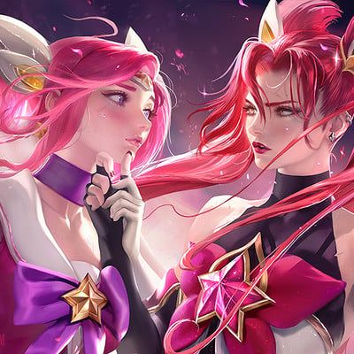 ArtStation - Daki Star Guardian Jinx, Star Guardian Lux, Sakimichan Art, Hyanna Natsu, League Legends, Reference Ideas, Star Guardian, Jinx League Of Legends, Most Played