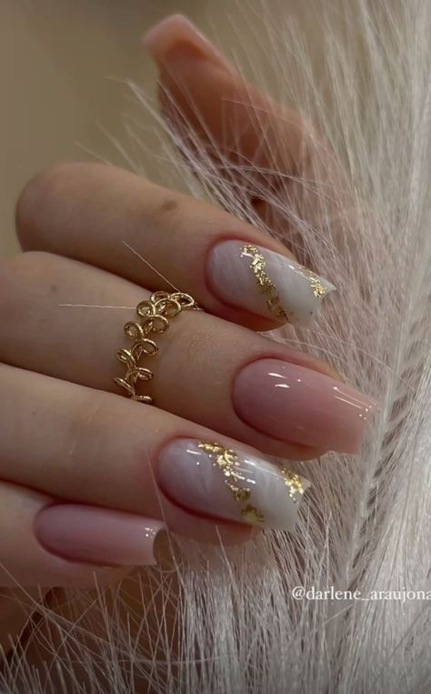 Elegant Nail Designs Almond Shape, Uñas Beige Elegantes, Manicure Elegante, Uñas Soft Gel, Nails Beige, Unghie Sfumate, Graduation Nails, Fancy Nails Designs, Her Nails