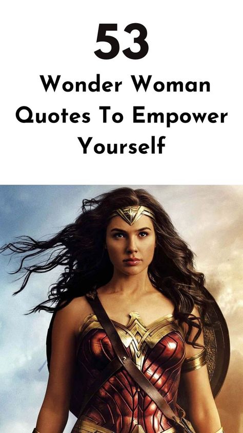 Unleash your inner warrior with these inspirational Wonder Woman quotes that will motivate you to conquer challenges and be your own superhero. #wonderwomanquotes #superhero #empowerment Empowered Quotes For Women Strength, Conquer Quotes, Wonder Woman Quotes, Funny Women Quotes, Inner Warrior, Strength Of A Woman, Warrior Quotes, Empower Yourself, Inspirational Quotes For Women