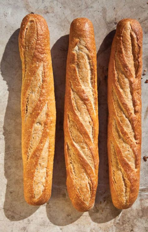 Easy Baguette Recipe for Stangenbrot: A Four Hour Bread French Baguette Recipe, Baguette Recipe, Baguette Bread, Breads & Buns, French Baguette, Bread And Pastries, Pizza Bread, Iron Skillet, Bread Recipes Homemade