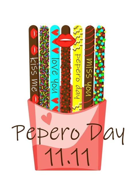 Pepero day. Korean biscuit. Sweet cookie sticks.  Vector illustration isolated. Pepero Day, Cookie Sticks, Sweet Cookies, Illustration Vector, Kiss Me, Vector Logo, Vector Free, Vector Illustration, Clip Art