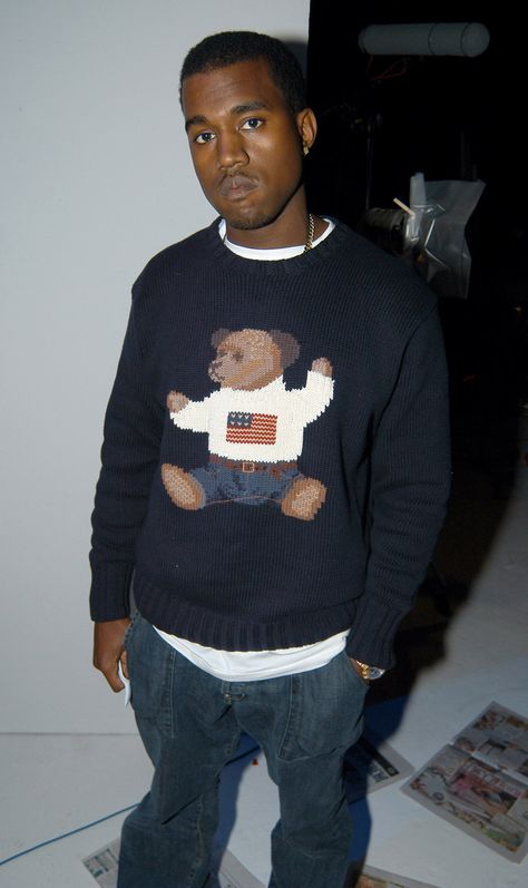 Kanye West, Teddy Bear, Ralph Lauren, Wall, Black