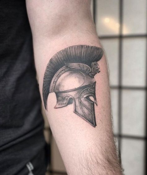 Achilles Helmet Tattoo, Spartan Helmet Tattoo Design, Greek Helmet Tattoo, Roman Helmet Tattoo, Greek Warrior Tattoo, Achilles Tattoo, Rome Tattoo, Spartan Helmet Tattoo, Sparta Tattoo