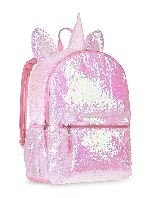 Unicorn 2 Way Sequins Critter Backpack 16 Unicorn Fashion, Cute Mini Backpacks, Unicorn Bag, Unicorn Backpack, Handbags For School, School Bookbags, Baby Alive Dolls, Girly Bags, Unicorn Horn