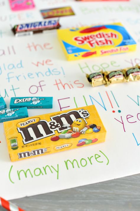 Birthday Candy Grams, Birthday Candy Poster, Candy Bar Poems, Candy Poster Board, Candy Poems, Candy Bar Sayings, Candy Birthday Cards, Candy Messages, Candy Bar Poster