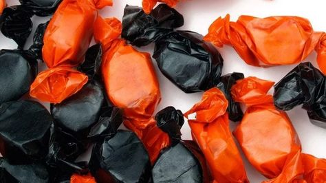 Peanut Butter Kisses, Peanut Butter Chews, Pumpkins Decorations, Peanut Butter Kiss, Accidentally Vegan, Leftover Halloween Candy, Pumpkin Spiced Latte Recipe, Kisses Candy, Peanut Butter Candy