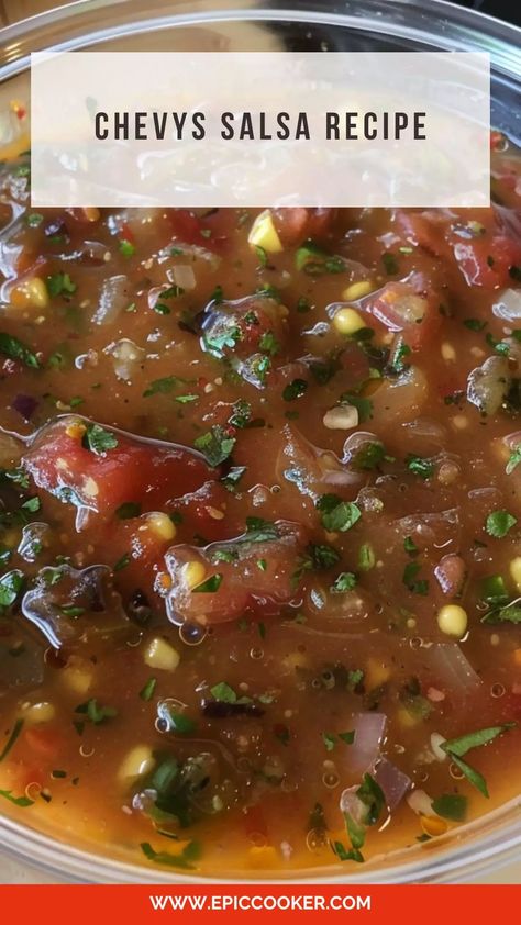 Chevys Salsa Recipe Fried Salsa Recipe, Chevy's Copycat Recipes, Chevys Salsa Recipe Copycat, Spicy Mexican Salsa, Chevys Salsa Recipe, Warm Salsa Recipe, Award Winning Salsa Recipe, Best Salsa Recipe Ever, Pepper Salsa Recipe