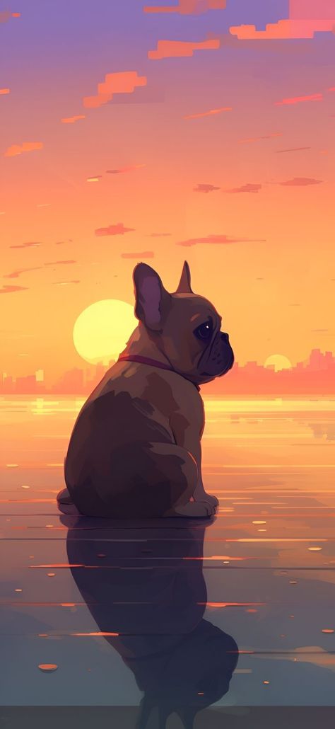 Wallpaper Iphone French Bulldog, Cute French Bulldog Wallpaper, Cute Ghibli Wallpaper, Aesthetic Dog Wallpaper Iphone, Frenchie Wallpaper, French Bulldog Aesthetic, Bulldog Aesthetic, French Bulldog Wallpaper, Cute Ghibli