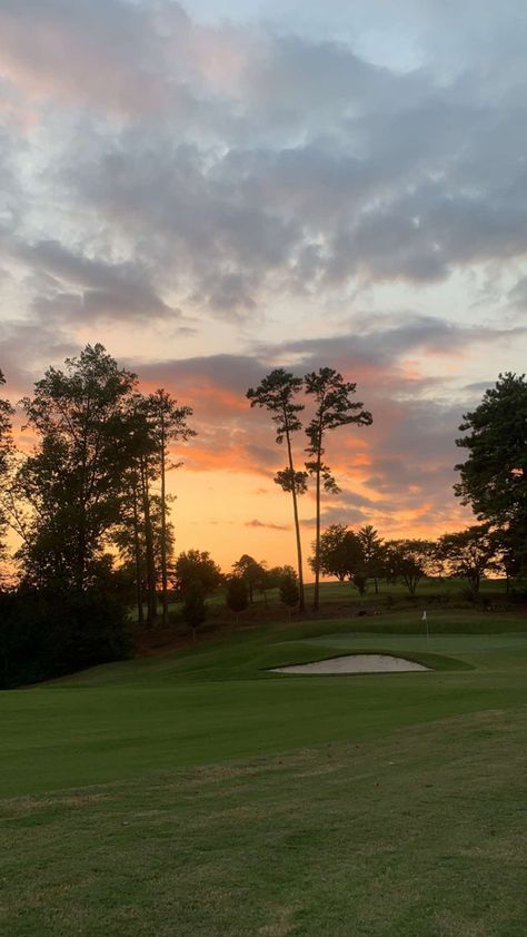 #greersc #yeahthatgreenville South Carolina Greenville, Golf Course Sunset, South Carolina Sunset, Golf Sunset, Greenville South Carolina, Golf Course, South Carolina, Golf Courses, Influencer