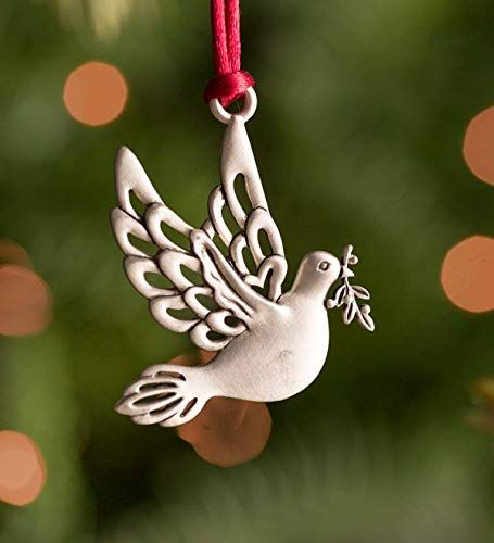 Here's a gift that really keeps giving! For each one of our Solid Pewter Christmas Ornaments sold a tree will be planted by the U.S. National Forest Foundation Dove Christmas Ornaments, Dove Ornament, Dove Ornaments, Tree Seedlings, Traditional Colonial, Colonial Christmas, Black Christmas Trees, Holiday Packages, Holiday Packaging