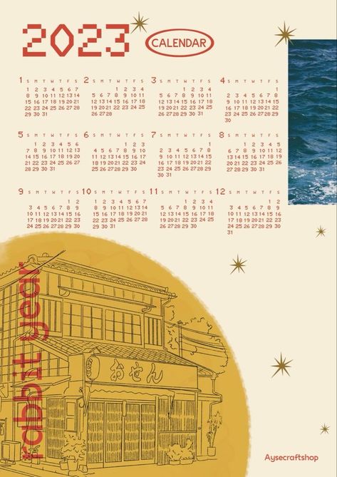 Studio Ghibli Calendar 2023, Yearly Calendar Design, Yotsuba Calendar 2023, Aesthetic Wall Calendar, Year Calendar Design, Calendar Poster Design, Wall Calendar Design, Japanese Calendar, Japanese Icon