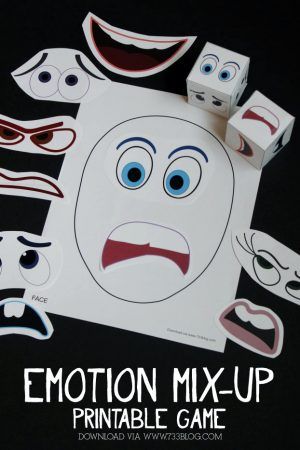 InsideOut Inspired Emotions Mix-Up Game Emotions Game, Emotions Preschool, Feelings Activities, Emotions Activities, Social Emotional Activities, Social Skills Groups, Social Emotional Development, Social Thinking, School Social Work