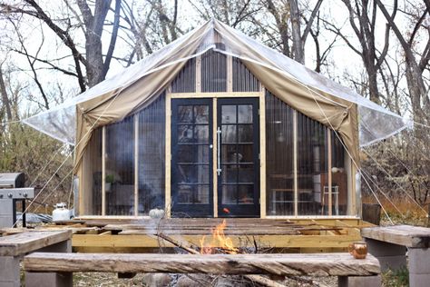 Canvas Wall Tent, Bell Tent Camping, Yurt Living, Tent Living, House Tent, Wall Tent, Big Tents, Shower Tent, Cabin Tent