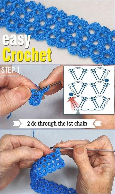 Crochet Ring Patterns, Slip Stitches, Crochet Beginners, Háčkované Lemy, Bandeau Au Crochet, Crochet Hairband, Crochet Bracelet Pattern, Bracelet Crochet, Crochet Rings