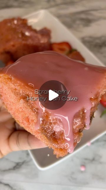 mandi ❘ content creator on Instagram: "Strawberry Honey Bun Cake! 🔥🍓  Ingredients  Strawberry Cake Mix 8 oz Cream Cheese 4 eggs  2/3 cup oil  1 cup brown sugar 2 teaspoon cinnamon   2 1/2 cups powdered sugar  1/2 cup milk 1 teaspoon strawberry extract (red food coloring for color)  .  .  .  .  #honeybuncake #honeybun #strawberrycake #foodie #foodblogger #reelsinstagram #easydessert #easyrecipes #cakerecipe #instagood #dessertlover #explorepage #strawberry #blackfoodbloggers #bakingreels #dessert #dessertrecipe" Strawberry Hunny Bun Cake, Strawberry Honeybun Cake Recipe, Strawberry Honey Bun Cake, Strawberry Honeybun Cake, Strawberry Lemon Bundt Cake, Strawberry Nutella Cake, Honeybun Cake Recipe, Honeybun Cake, Hunny Bun