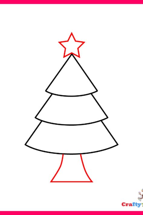 Learn to draw a stunning Christmas tree with our easy-to-follow tutorial! Enhance your drawing skills as our step-by-step guide takes you from a simple outline to intricate details. Create beautiful artwork and get into the holiday spirit. Start drawing your own masterpiece today! How To Draw A Christmas Tree Easy, Easy To Draw Christmas, How To Draw A Christmas Tree, Christmas Trees Drawing, Simple Christmas Drawings, Christmas Tree Drawings, Christmas Tree Drawing Easy, Christmas Tree Step By Step, Draw Christmas Tree