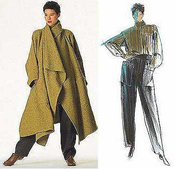 ”miyakewardrobe” Boiled Wool Coat, Couture Sewing Techniques, Vogue Patterns, Wrap Coat, Sewing Design, Boiled Wool, Collared Coat, Coat Patterns, Cardigan Pattern