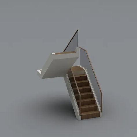 Scandinavian Stairs, Stairs 3d, 3d Stairs, Interior Design Your Home, Earth Color, Interior Stairs, 3d Modelling, Augmented Reality, Presentation Board