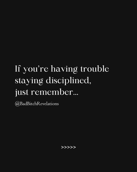 Discipline is more important than motivation. You can't change my mind. Comment "🔥" if you agree!

Follow @badbitchrevelations for daily motivation and tips to reach your highest potential!

#motivation #motivational #motivationalquotes #inspirationalquotes #motivating #studymotivation #discipline #disciplineequalsfreedom #disciplineovermotivation #disciplinequotes Discipline Quotes Motivation, Discipline Aesthetic, Discipline Quote, Discipline Over Motivation, Mental Discipline, Discipline Quotes, Change My Mind, Motivation Quotes, Daily Motivation