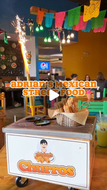 Christina Autry on Instagram: "🇲🇽 @adriansmex just opened in the Energy Corridor, and they have the cutest elote & churro carts! 😍🌽 Plus, luchadores shots!? 😜 But it’s not just cute, everything is delicious! 🔥 We loved their margaritas & cantaritos, street & birria tacos (we need to go try more!) ☺️

🌽 Elote Cart
Single $3.99 | Double $7.99
✨Churro Cart
5 for $10.99 | 9 for $14.99

Adrian’s Mexican Street Food Locations: 
📌 (This video) 14515 Katy Fwy #600, Houston, TX 77079
📌 1603 N Westgreen Blvd #110, Katy, TX 77449
📌 20323 FM 529 Ste #130, Katy, TX 77449
📌 1997 Katy Mills Blvd #300, Katy, TX 77494
📌 416 Waller Ave, Brookshire, TX 77423

#houston #houstonfood #houstonfoodie #mexicanfood #htx #htown #margaritas #tacos #churros #elote #streetfood #htxeats" Elote Cart, Churro Cart, Street Food Cart, Houston Foodie, Birria Tacos, Houston Food, Mexican Street Food, Mexican Street, H Town