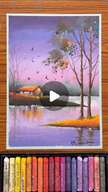 Oil Pastel Tutorial, Oil Pastel Crayons, Oil Pastels Painting, Pastel Crayons, Oil Pastel Paintings, Oil Pastel Art, Crayon Art, Pastel Art, Pastel Painting