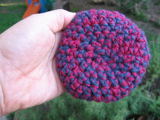 worth a knit: New Pattern: Mini Flyer Free Crochet Pattern Crochet Frisbee, Crochet Game, Operation Christmas Child, Hand Crochet Baby Blanket, Crochet Buttons, Small Projects, Crafts To Make And Sell, Little Brother, Crochet Patterns For Beginners