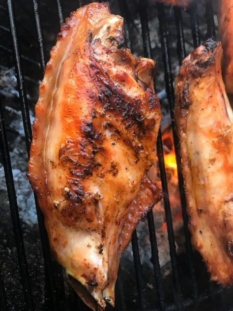 Barbecue Turkey Wings, Barbecued Turkey Wings, Grill Turkey Wings, Grilled Turkey Wings Recipe, Grilled Turkey Wings, Bbq Turkey Wings, Barbeque Turkey, Wings Recipe Grilled, Smoked Turkey Wings