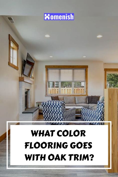 While many people may choose to paint or stain their oak trim so that they aren’t held back by it when choosing new flooring, there are actually a vast number of flooring options that work really well with oak trim. Vinyl Flooring With Oak Trim, Carpet With Wood Trim, Golden Oak Trim With Wood Floors, Carpet With Oak Trim, Flooring That Goes With Honey Oak Trim, Wood Floors With Oak Trim, Floors With Oak Trim, Flooring With Oak Trim, Yellow Oak Floors