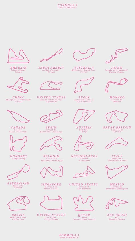 F1 Track Tattoo, Mercedes F1 Wallpaper Ipad, Formula 1 Track Wallpaper, F1 Circuits Wallpaper, F1 Tracks Wallpaper, F1 Pink Wallpaper, Pink F1 Car, F1 Beige Aesthetic, Pink Ferrari Wallpaper