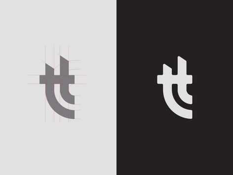 tt monogram by Oanna Turta | Dribbble | Dribbble Letter T Monogram Logo, Tt Logo Design, T Logo Design Letter, T Monogram Logo, T Letter Logo Design, Graffiti Letter T, T Symbol, Ta Logo, H Letter Logo