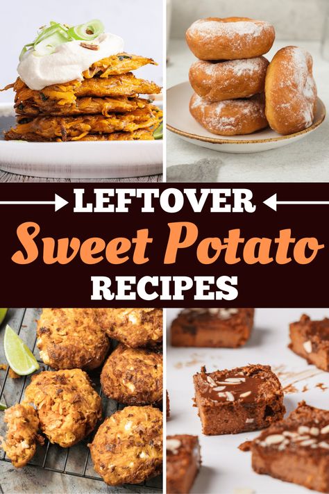 From potato cakes to waffles to hash, these leftover sweet potato recipes put your extra potatoes to good use. You can have sweet potatoes for breakfast, lunch, and dinner! Leftover Sweet Potato Recipes, Extra Potatoes, Sweet Potatoes For Breakfast, Potatoe Ideas, Leftover Sweet Potato, Canned Sweet Potato Recipes, Potatoes For Breakfast, Sweet Potato Sauce, Sweet Potato Recipes Mashed