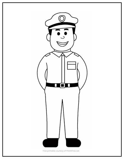 Kids will love learning about first responders with our Happy Policeman Coloring Page. This FREE printable coloring page is perfect for younger children and toddlers. Makes a great activity for a rainy afternoon at home! Stranger Danger Preschool, Rainy Afternoon, Preschool Coloring Pages, Stranger Danger, Love Learning, Printable Kids, First Responders, Kids Coloring, Kids Corner