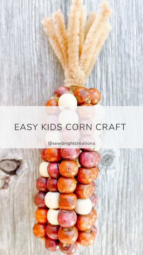 Corn Decor, Make A Basket, How To Make Corn, Fake Pumpkins, Thanksgiving Projects, Group Crafts, Indian Corn, Learn Crafts, Corn On The Cob