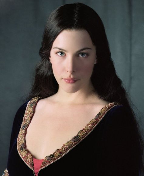 Arwen Liv Tyler, The Rings, Lord Of The Rings, Dark Hair, Blue Eyes, Black Hair, A Woman, Hair, Blue