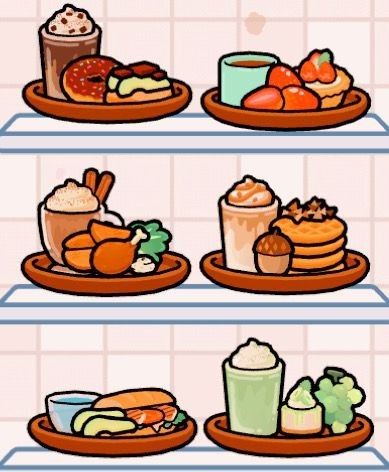 Toca Boca Food Ideas Aesthetic, Toca Boca Snack Ideas, Food Ideas Toca Boca, Toca World Recipes Breakfast, Breakfast Toca Boca Recipes, Toca Boca Food Ideas Breakfast, Toca Boca Breakfast Ideas Free, Toca Boca Breakfast Ideas Recipes, Toca Recipes Breakfast