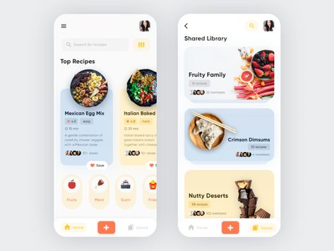 Ux Ui Design Inspiration, Moodboard App, Food Web Design, Web Design Ux Ui, Style Guide Design, Cooking App, Food Delivery App, Mobile App Design Inspiration, App Interface Design