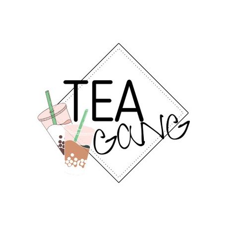 Logo created for a milktea shop Milktea Logo Ideas, Milktea Logo Design Ideas, Milk Tea Logo Design Ideas, Milktea Logo, Milk Tea Logo, Milktea Shop, Logo Design Shop, Industrial Coffee Shop, Tea Wallpaper