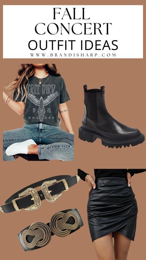 Get ready to rock the season with these fall concert outfit ideas for women! From boho chic dresses to edgy leather looks, discover the perfect ensembles to keep you stylish and comfortable at any concert. Don’t miss out on these must-have outfits! #FallConcertOutfitIdeasForWomen #FashionInspo #ConcertStyle #FallFashion Fall Concert Outfit Ideas, Concert Outfit Ideas Fall, Fall Concert Outfit, Edgy Concert Outfit, Rock Concert Outfit, Boho Chic Dresses, Concert Outfit Fall, Concert Outfit Ideas, Fall Trends Outfits