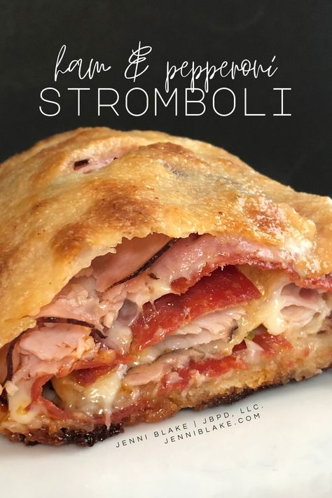 Photographer | Baker | Blogger Pepperoni Stromboli Recipe, Ham Stromboli, Stromboli Recipe Pepperoni, Quick Easy Pizza Dough, Pepperoni Stromboli, Stromboli Recipe Easy, Family Favorite Casseroles, Stromboli Recipe, Calzone Recipe