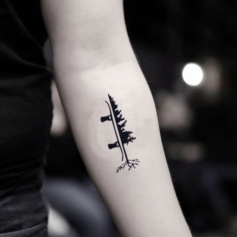 Snowboard Tattoo, Snowboarding Tattoo, Skiing Tattoo, Surf Tattoo, Matching Friend Tattoos, Nature Tattoo Sleeve, Abstract Tattoo Designs, Key Tattoos, Sticker Tattoo