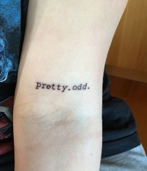 P!atd Tattoos, Afycso Tattoo, Pretty Odd Panic At The Disco, Pretty Odd Tattoo, Patd Tattoo, Disco Tattoo, Tumblr Tattoos, Tattoo Pretty, Wörter Tattoos