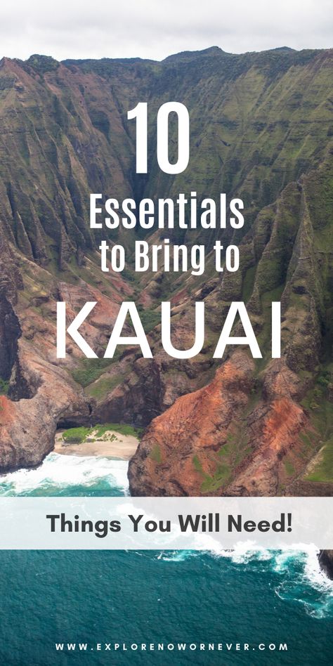 Pack For Kauai, Hawaii Trip Planning, Hawaii Packing List, Hawaii Packing, Kauai Travel, Hawaii Kauai, Hawaiian Travel, Kauai Vacation, Hawaii Adventures