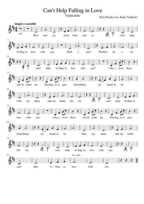 Can’t help falling in love I Cant Help Falling In Love, Violin Notes, Viola Sheet Music, Flute Sheet Music, Violin Sheet, Violin Sheet Music, Cant Help Falling In Love, Trombone, I Cant