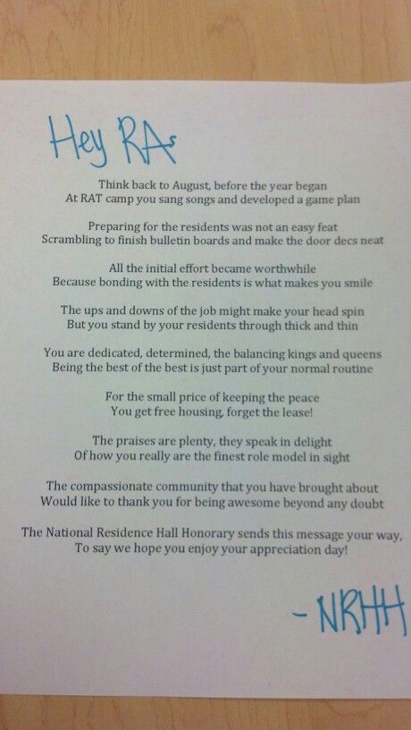 Happy National RA Appreciation Day from the University of Delaware Robert Longwell-Grice Chapter of NRHH! Ra Training, Ra College, Recognition Ideas, Wedding Planning Boards, Resident Advisor, Ra Quotes, Student Affairs, Resident Adviser, Res Life