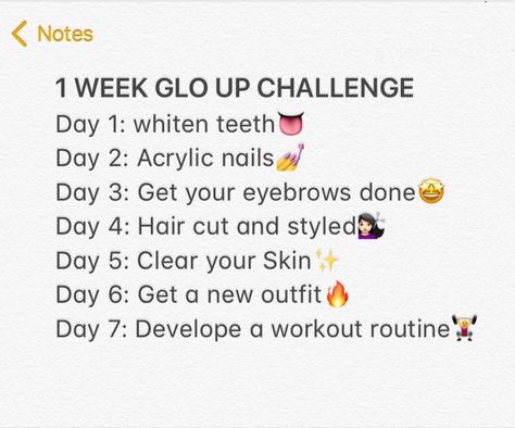 Glo up in 1 week follow my ig; @skincare_tipsss for more 1week Glow Up Challenge, 1 Week Glow Up, 1 Week Glow Up Challenge, Glow Up Week, Glow Up In 1 Week, Beauty Routine Weekly, Beauty Routine Schedule, Beauty Routine Checklist, Daily Beauty Routine