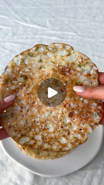 Samah Dada on Instagram: "fluffy, delicious savory indian pancakes! coming to substack this weekend 💌♥️ 

i’ve been using them as wraps, or eating straight up with chutney. sooooo good. & they’re vegan & gluten-free. comment PANCAKE and i’ll message you the link to get the recipe! cannot wait for you to try these" Rice Flour Breakfast Recipes, Recipes With Rice Flour, Indian Pancakes, Recipes With Rice, Madhur Jaffrey, Gluten Free Wraps, Lentils And Rice, Wrap Sandwiches, Rice Flour