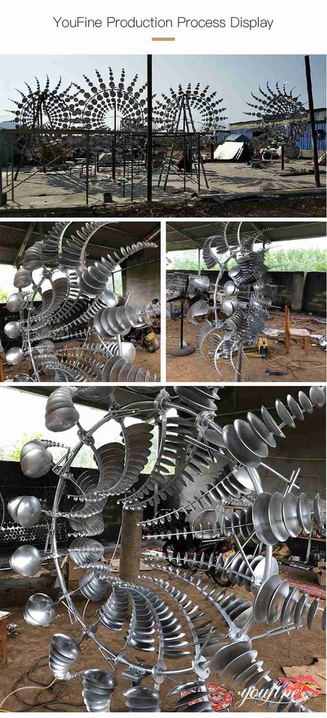 Modern Metal Kinetic Sculpture Wind Power Art for Sale CSS-710-You Fine Sculpture Metal Kinetic Sculpture, Wind Powered Kinetic Sculpture, Kinetic Wind Art, Kinetic Wind Sculpture, Moving Sculpture, Kinetic Art Sculpture, Windmill Art, Power Art, Metal Wind Spinners