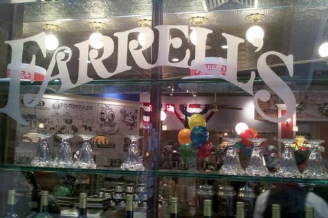 Farrell's Ice Cream Parlour Was a Childhood Classic Dotted With Tragedy Old Timey Names, Farrell's Ice Cream, Torrance California, Ice Cream Parlour, Ice Cream Sundaes, Ice Cream Floats, Straw Boater, Ice Cream Parlor, Santa Clarita