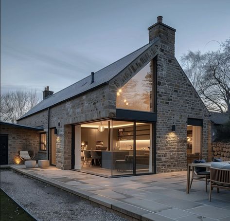 Haiku Fan, Barn Conversion Exterior, Cottage Extension, Old World Elegance, Irish Houses, Farmhouse Architecture, Modern Barn House, House Extension Design, Architect Design House